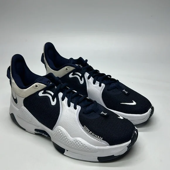 New Men’s Nike Paul George PG 5 TB Navy Obsidian Blue/White DA7758-401 NWOB - Picture 3 of 6